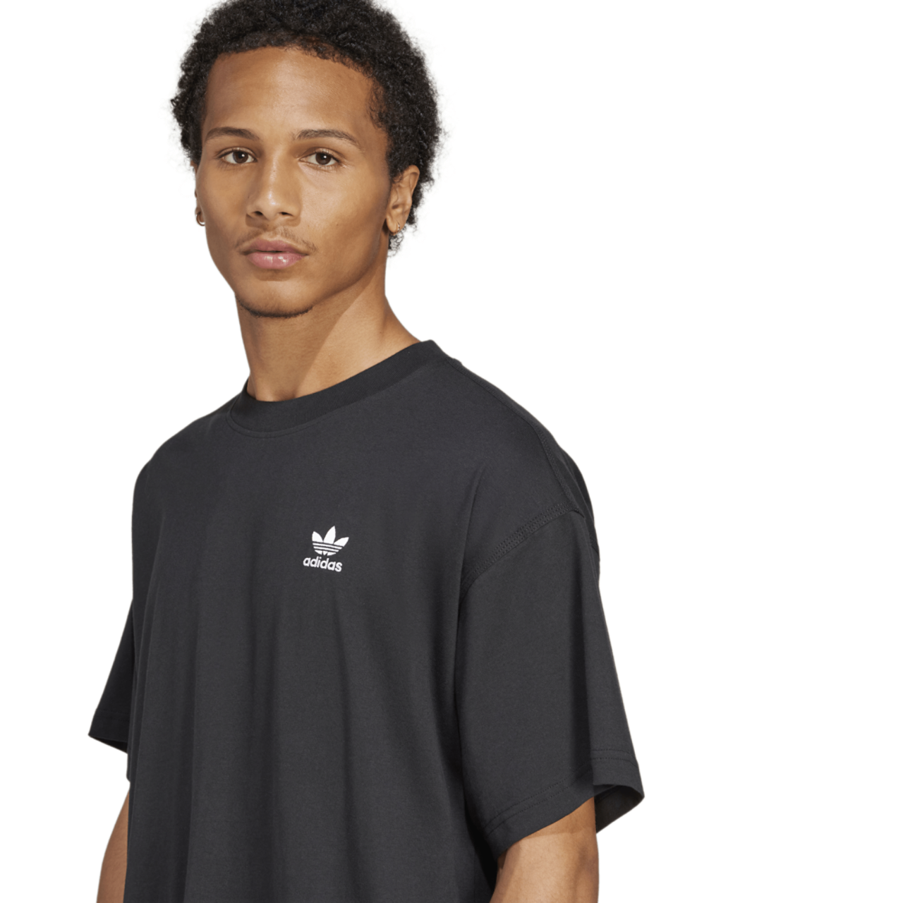 adidas Trefoil Essentials OS T-Shirt Image 3 of 5. Tap to open photo gallery.