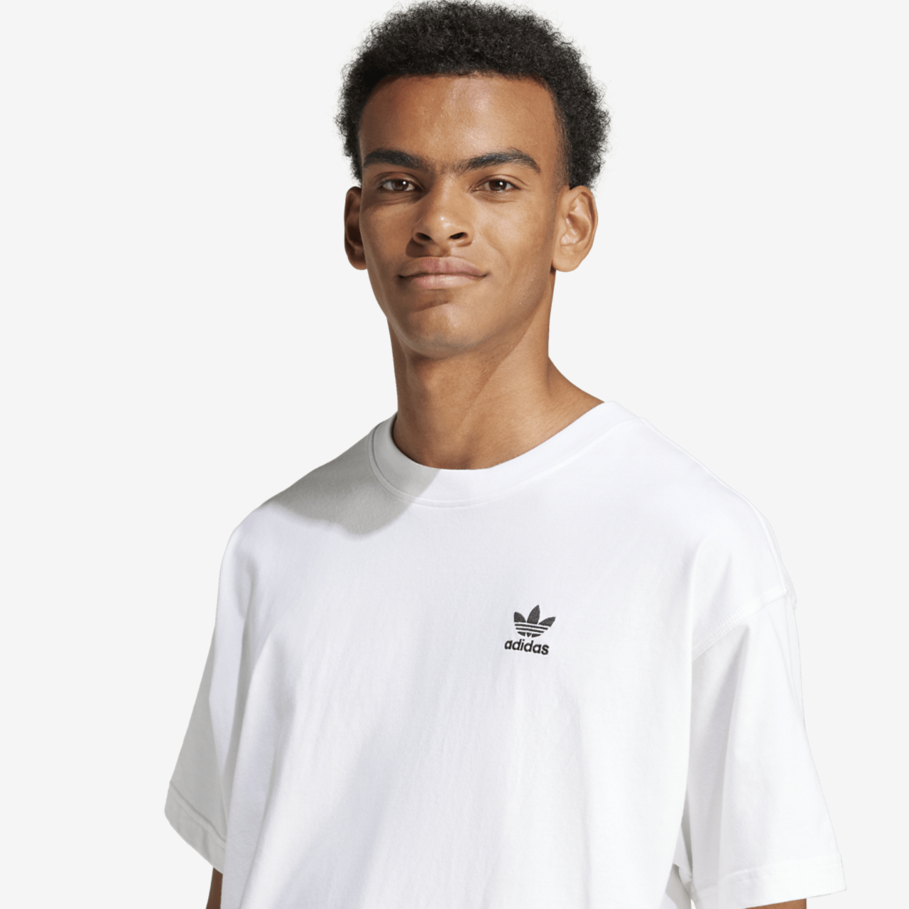 adidas Trefoil Essentials OS T-Shirt Image 3 of 5. Tap to open photo gallery.