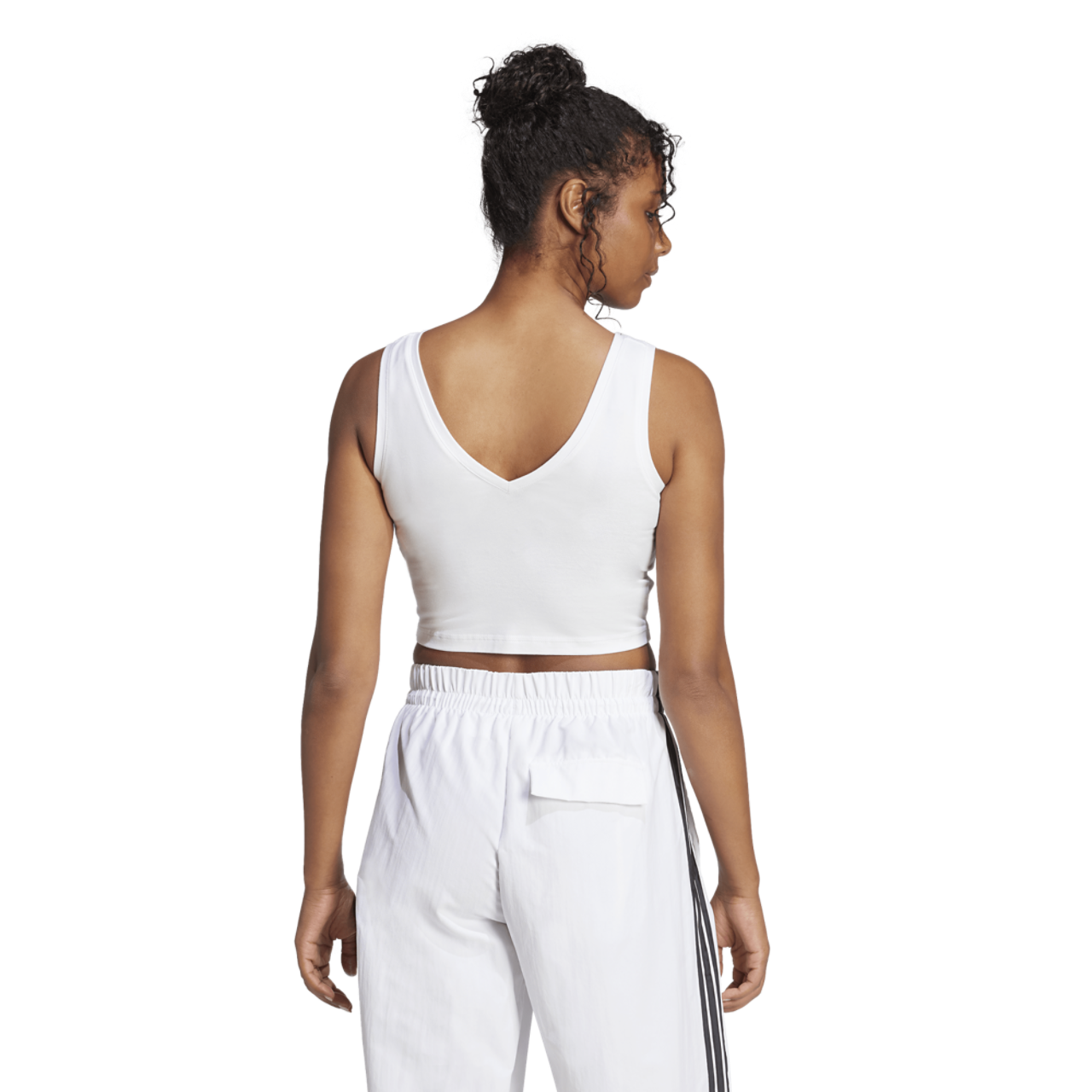 adidas Essentials Small Logo Cotton Lifestyle Tank Top Image 2 of 4. Tap to open photo gallery.