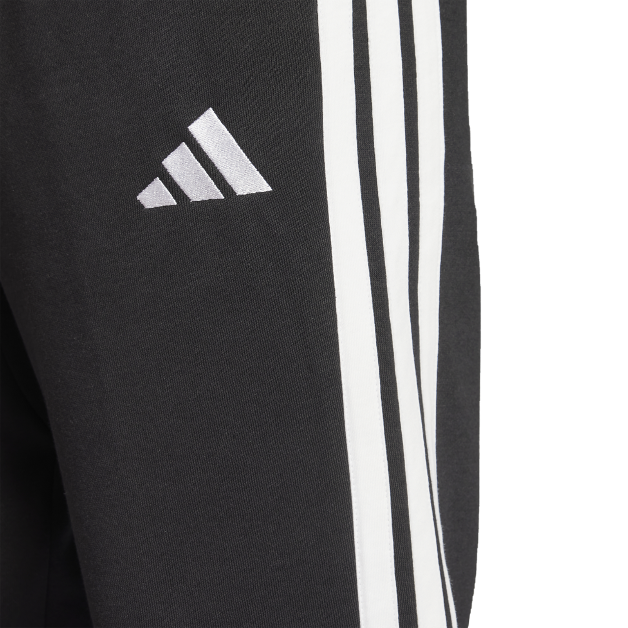 adidas Essentials 3-Stripes Fleece Open Hem Pants Image 3 of 6. Tap to open photo gallery.