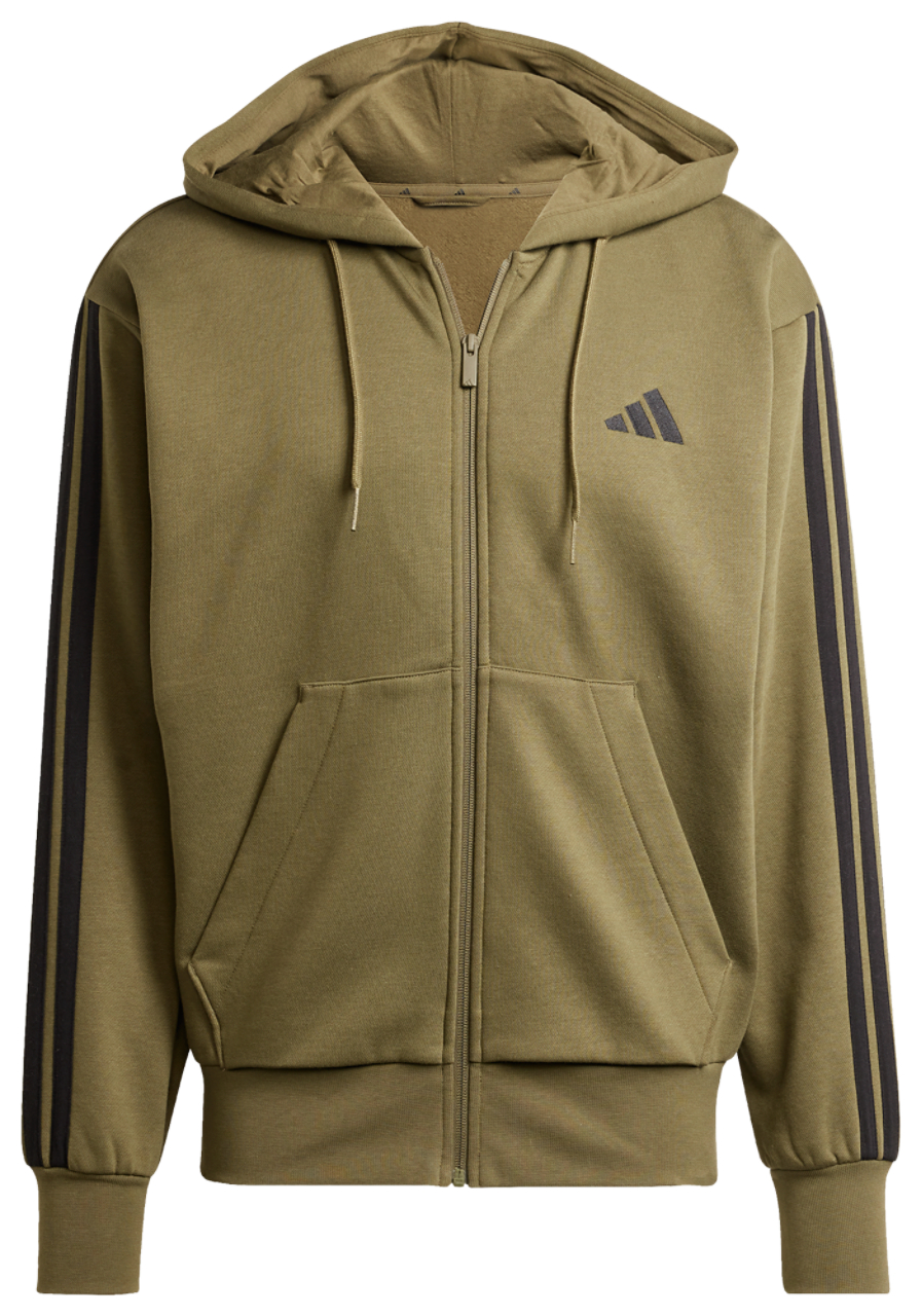adidas Essentials 3-Stripes Fleece Hoodie Image 6 of 6. Tap to open photo gallery.