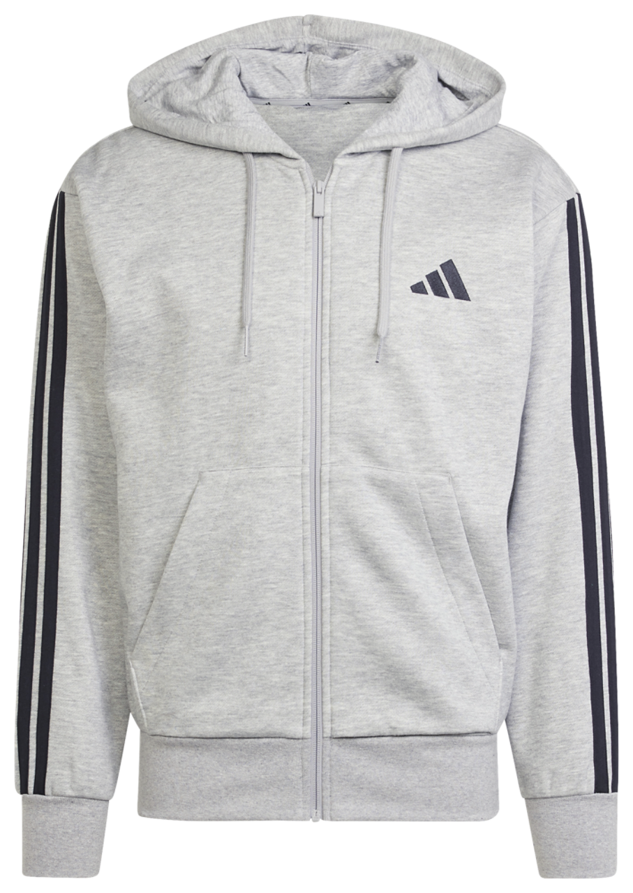 adidas Essentials 3-Stripes Fleece Hoodie Image 6 of 6. Tap to open photo gallery.