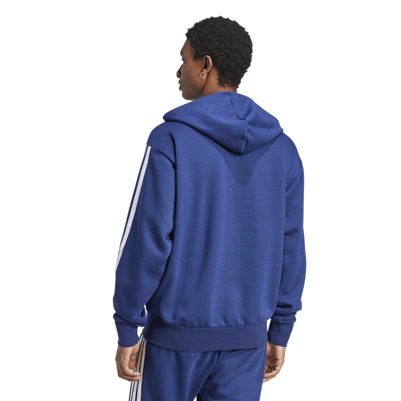 adidas Essentials 3-Stripes Fleece Hoodie Image 2 of 6. Tap to open photo gallery.
