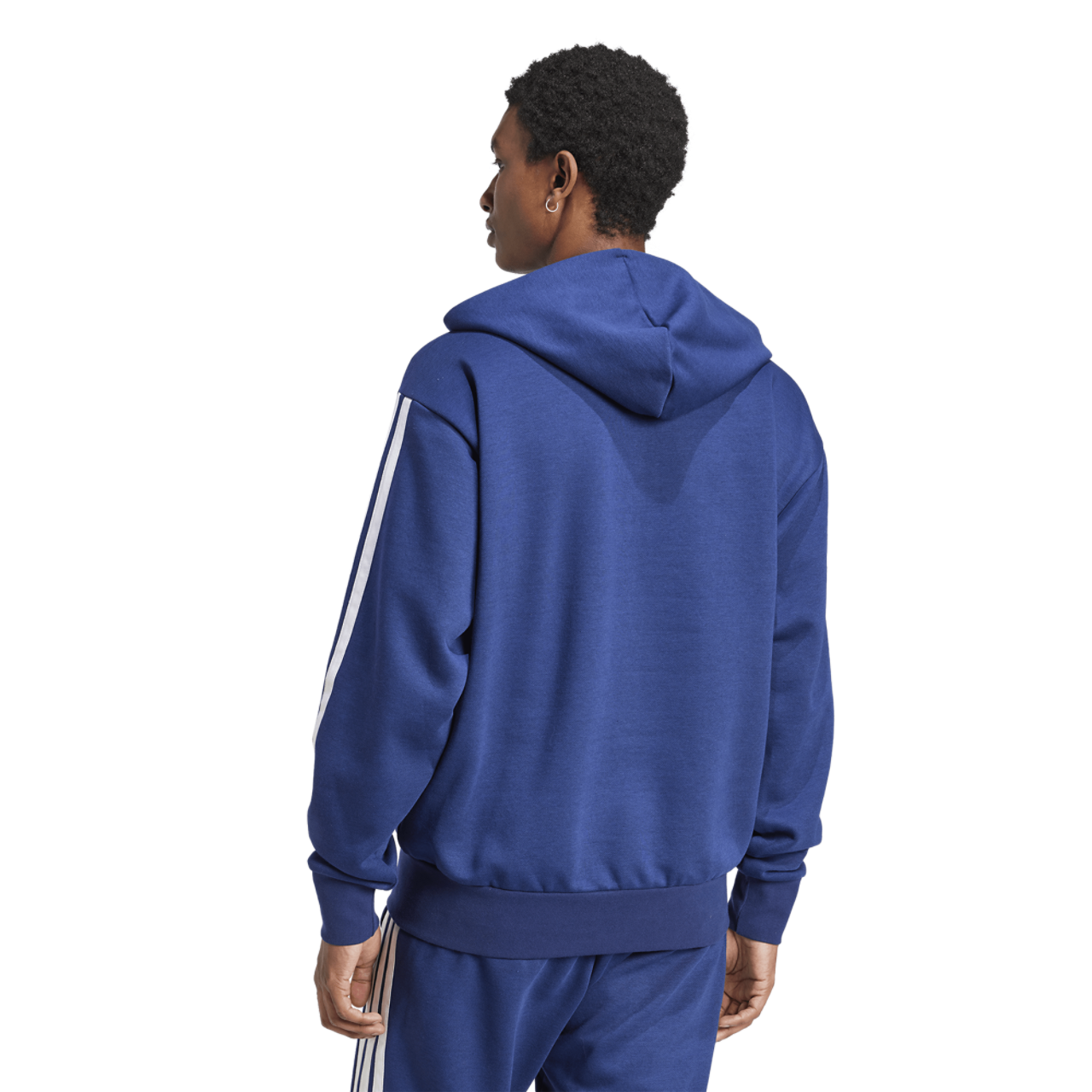 adidas Essentials 3-Stripes Fleece Hoodie Image 2 of 6. Tap to open photo gallery.