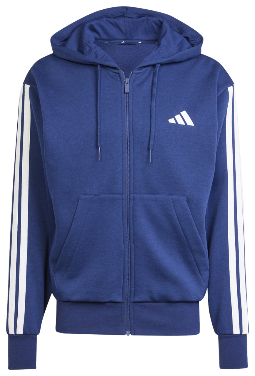 adidas Essentials 3-Stripes Fleece Hoodie Image 6 of 6. Tap to open photo gallery.