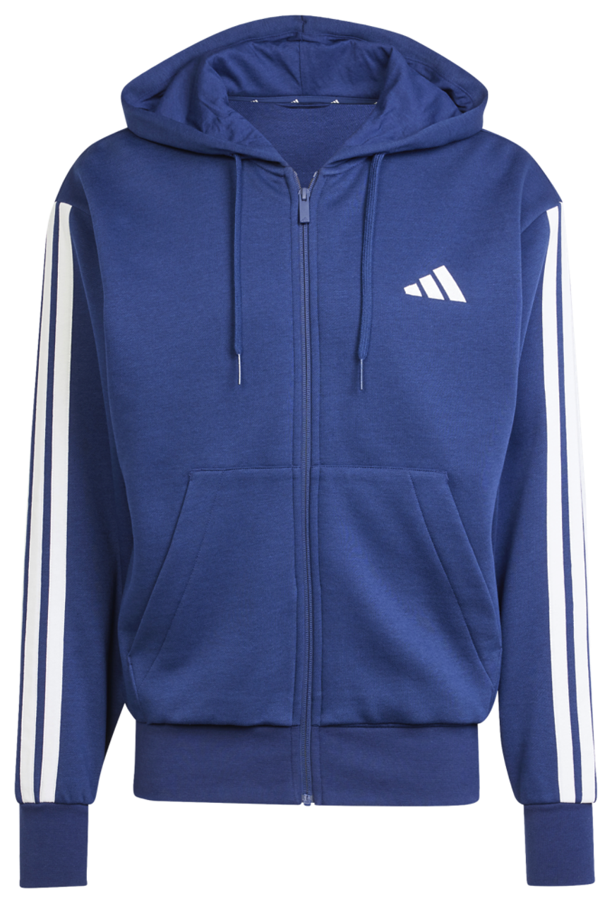 adidas Essentials 3-Stripes Fleece Hoodie Image 6 of 6. Tap to open photo gallery.