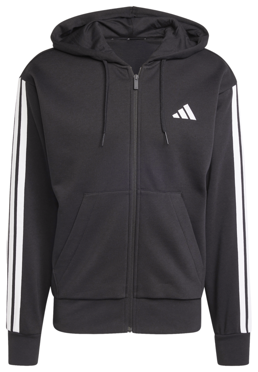 adidas Essentials 3-Stripes Fleece Hoodie Image 5 of 5. Tap to open photo gallery.