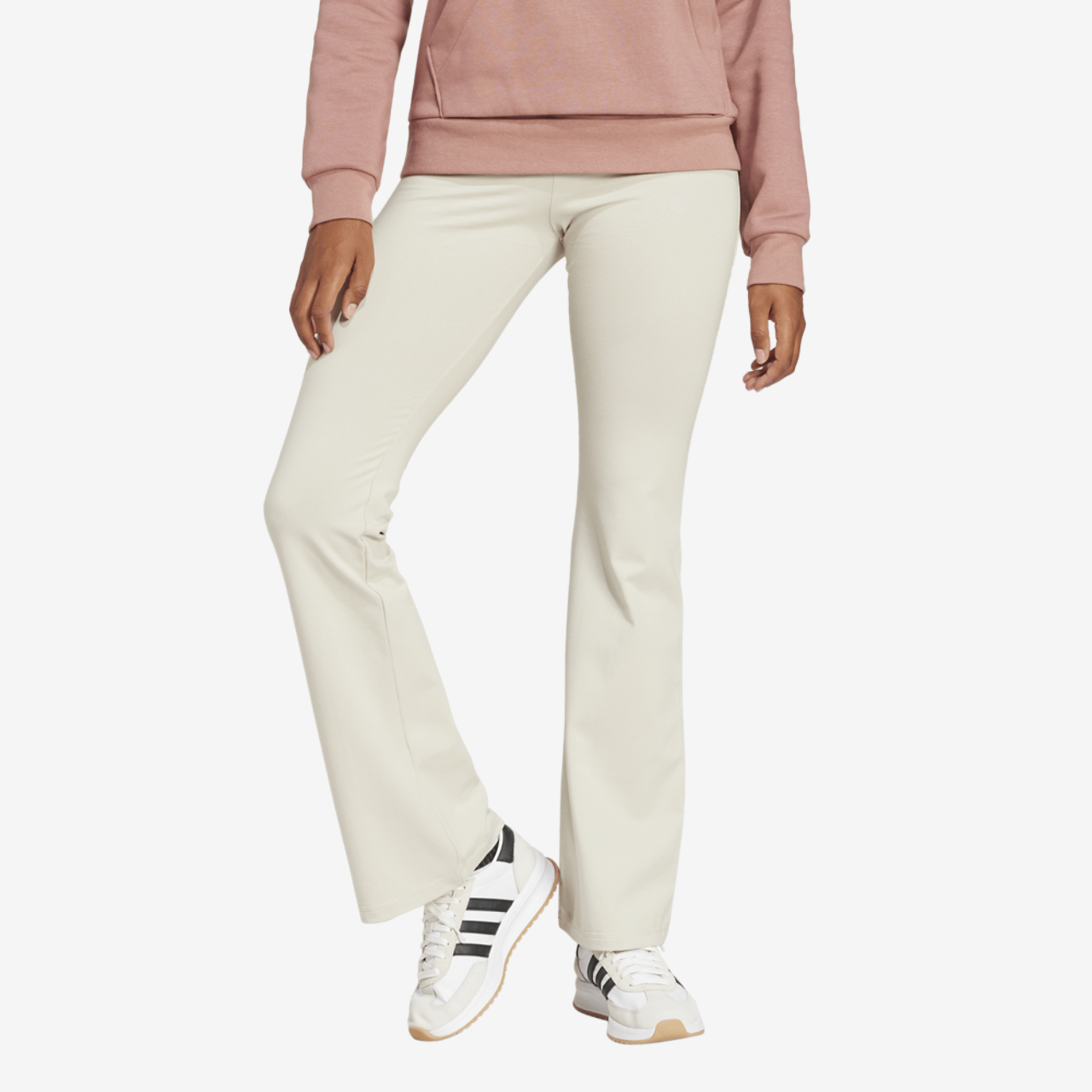 adidas Essentials Small Logo Flared Leggings Image 1 of 4. Tap to open photo gallery.