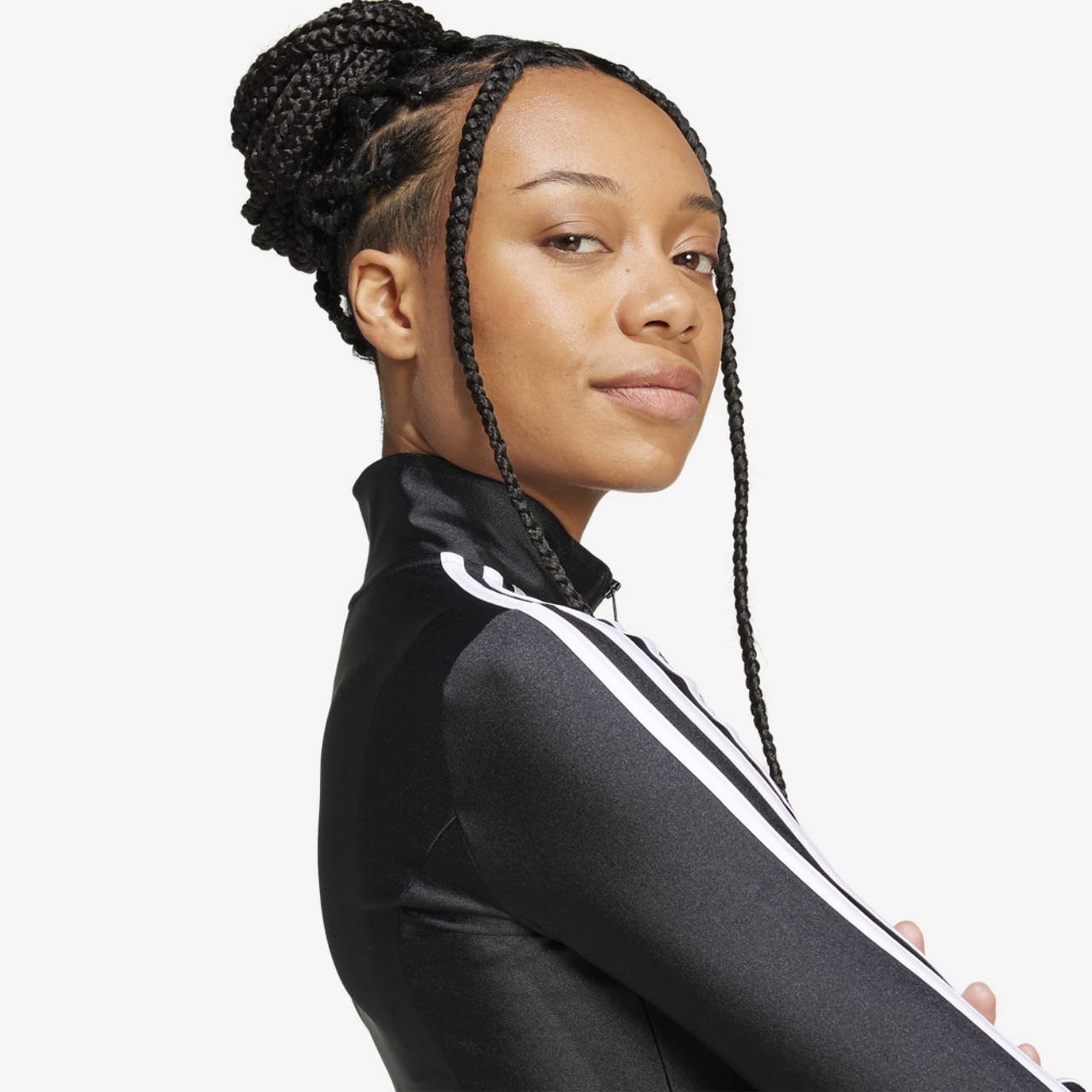 adidas 3 Stripe Slim Track Top Image 3 of 4. Tap to open photo gallery.