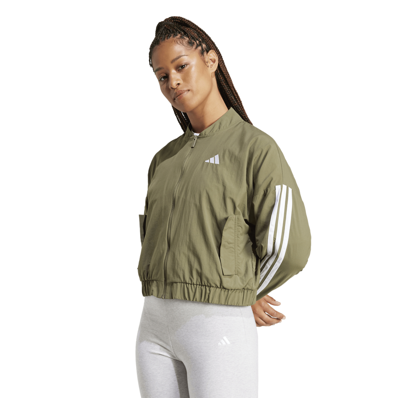 adidas Essentials 3Stripe Lifestyle Woven Bomber Jacket - Women's