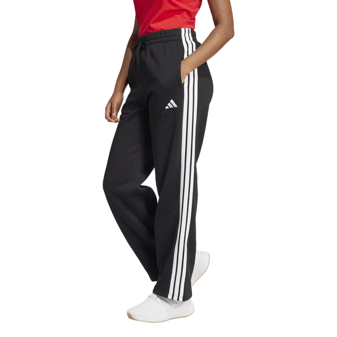 adidas Essentials 3-Stripes Open Hem Fleece Pants - Women's | Foot