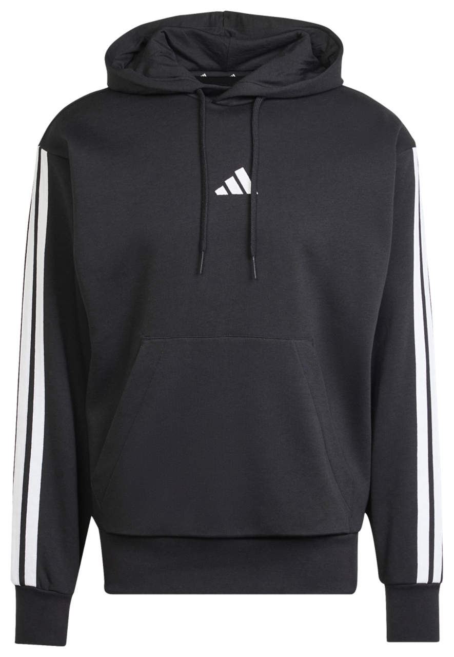 adidas Essentials 3-Stripes Fleece Hoodie Image 6 of 6. Tap to open photo gallery.