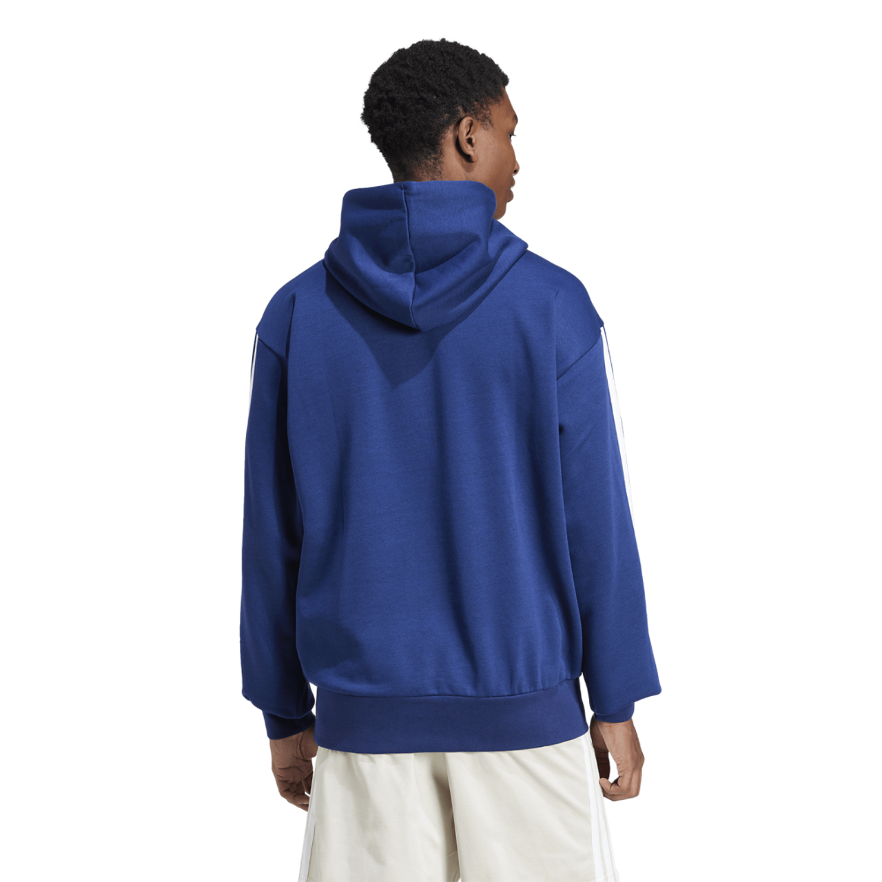 adidas Essentials 3-Stripes Fleece Hoodie Image 2 of 6. Tap to open photo gallery.