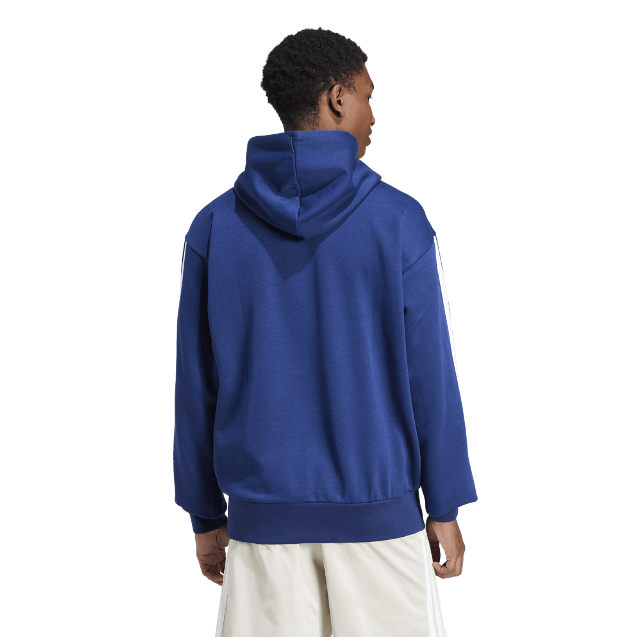 adidas Essentials 3-Stripes Fleece Hoodie Image 2 of 6. Tap to open photo gallery.