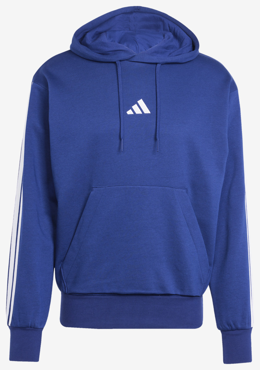adidas Essentials 3-Stripes Fleece Hoodie Image 6 of 6. Tap to open photo gallery.