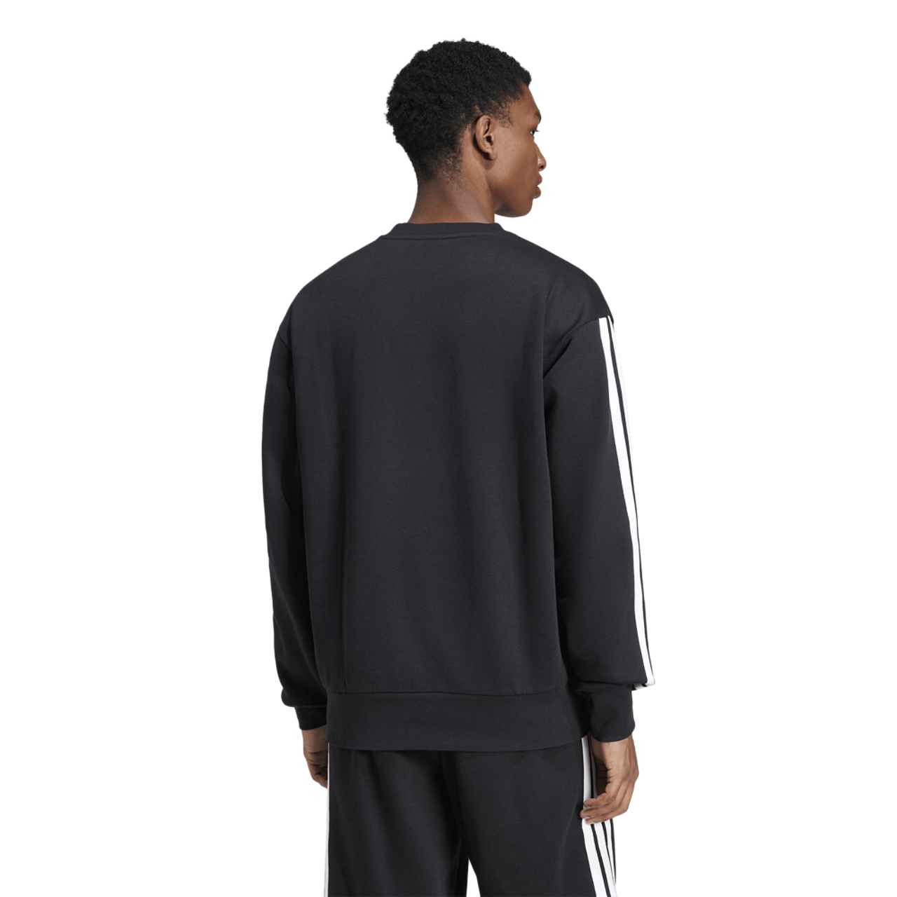adidas Essentials 3-Stripes Fleece Sweatshirt Image 2 of 6. Tap to open photo gallery.