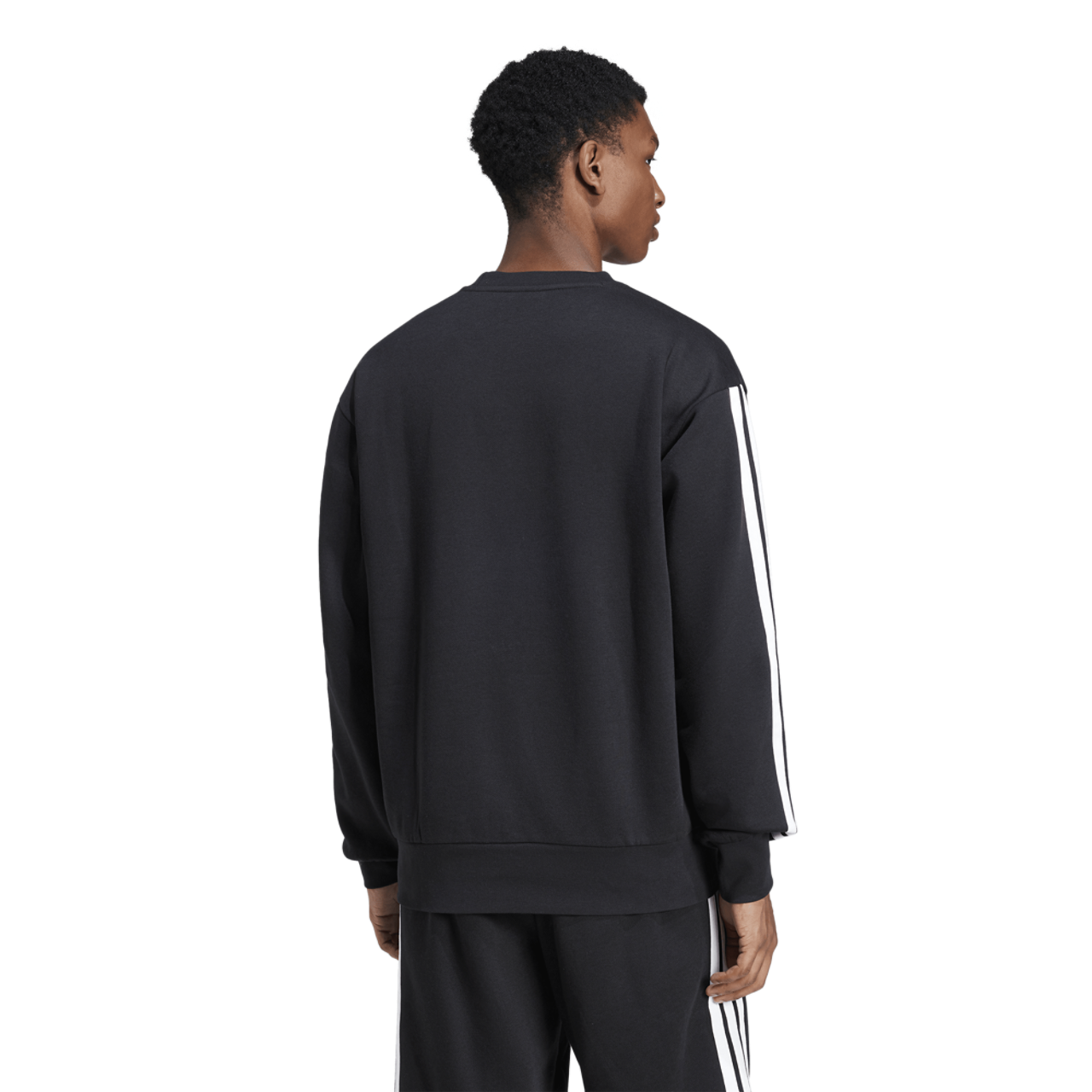 adidas Essentials 3-Stripes Fleece Sweatshirt Image 2 of 6. Tap to open photo gallery.