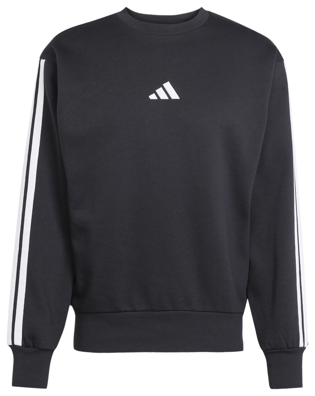 adidas Essentials 3-Stripes Fleece Sweatshirt Image 6 of 6. Tap to open photo gallery.