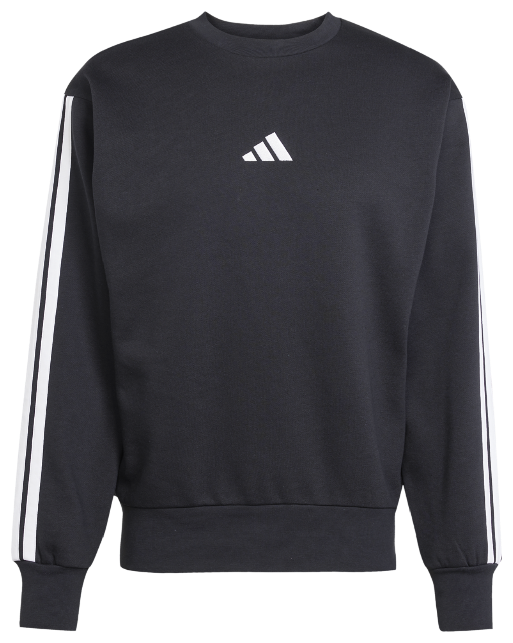 adidas Essentials 3-Stripes Fleece Sweatshirt Image 6 of 6. Tap to open photo gallery.