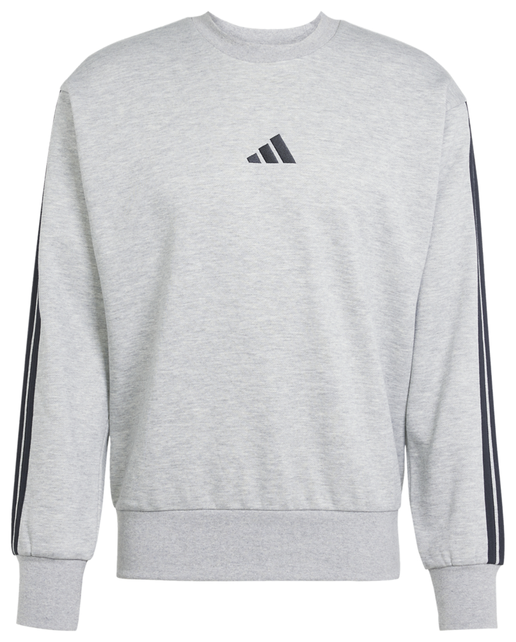 adidas Essentials 3-Stripes Fleece Sweatshirt Image 6 of 6. Tap to open photo gallery.