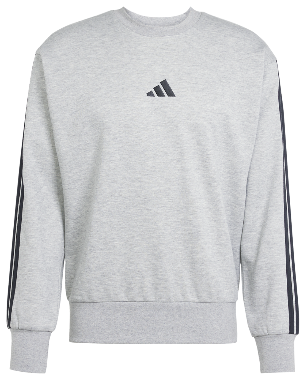 adidas Essentials 3-Stripes Fleece Sweatshirt Image 6 of 6. Tap to open photo gallery.