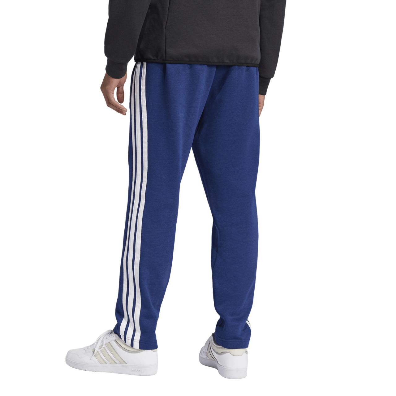 adidas Essentials 3-Stripes Fleece Open Hem Pants - Men's | Foot