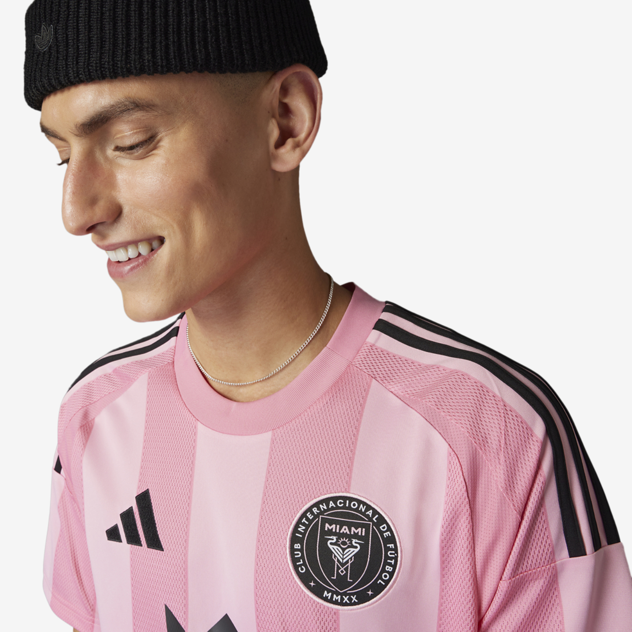 adidas Inter Miami Home Jersey Image 4 of 10. Tap to open photo gallery.