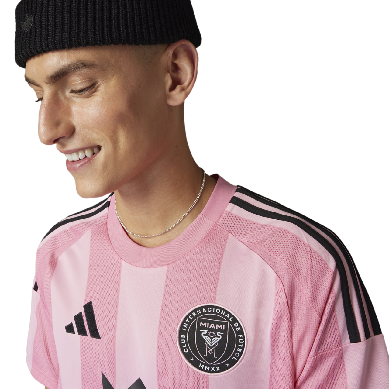 adidas Inter Miami Home Jersey Image 4 of 10. Tap to open photo gallery.