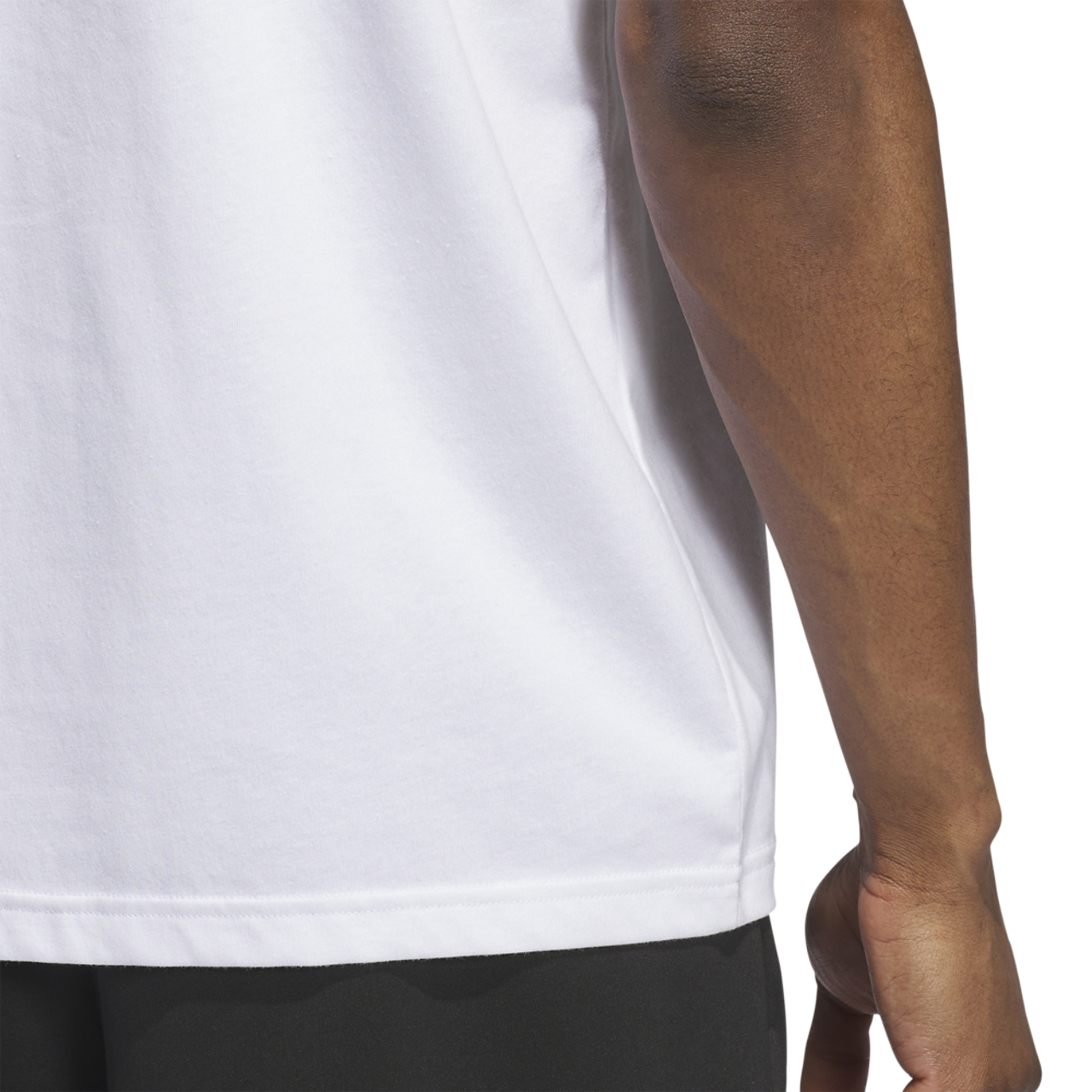adidas Worldwide Hoops Logo Graphic Basketball T-Shirt Image 4 of 5. Tap to open photo gallery.