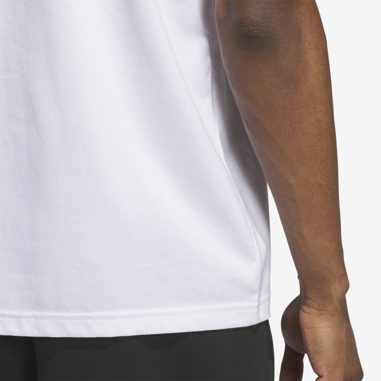 adidas Worldwide Hoops Logo Graphic Basketball T-Shirt Image 4 of 5. Tap to open photo gallery.