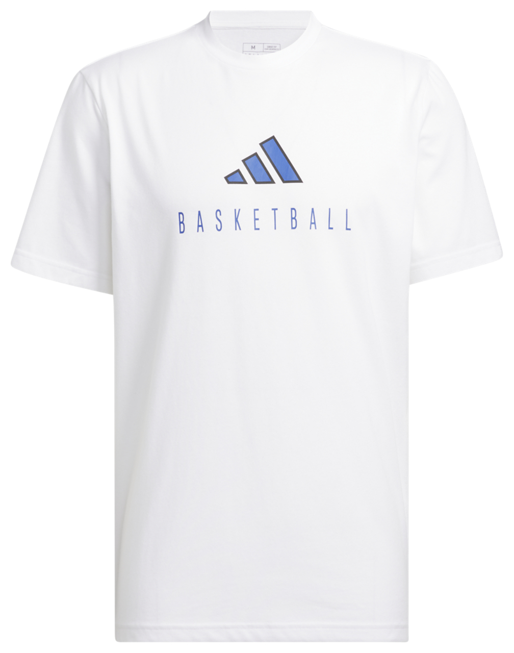 adidas Worldwide Hoops Logo Graphic Basketball T-Shirt Image 5 of 5. Tap to open photo gallery.