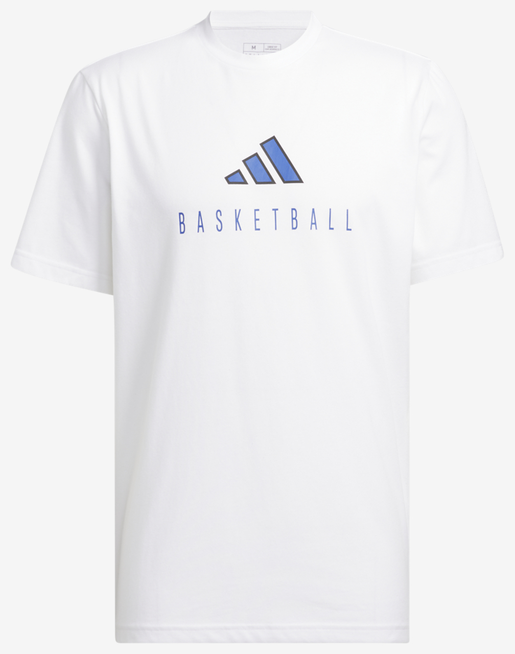 adidas Worldwide Hoops Logo Graphic Basketball T-Shirt Image 5 of 5. Tap to open photo gallery.