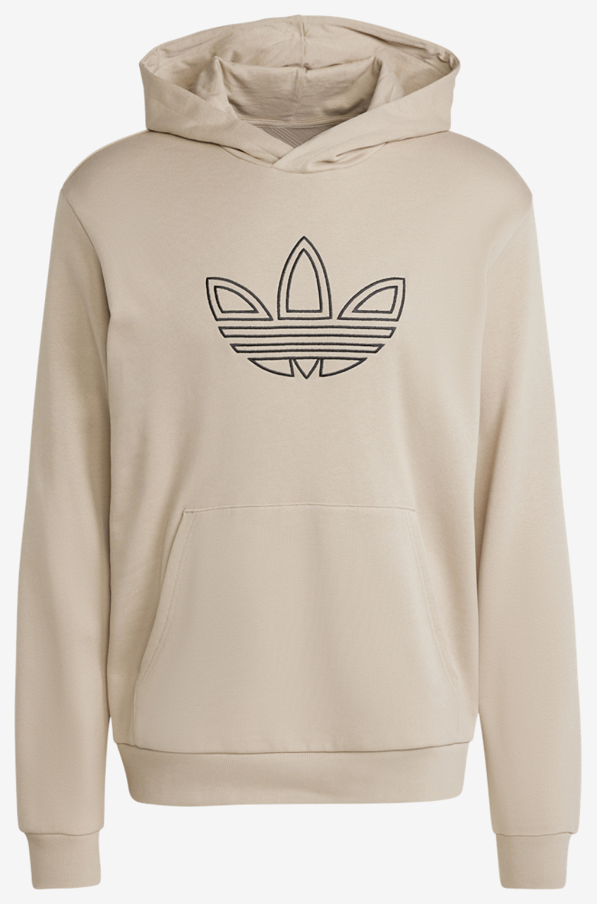 adidas Originals Outline Fleece Pullover Hoodie Image 5 of 5. Tap to open photo gallery.