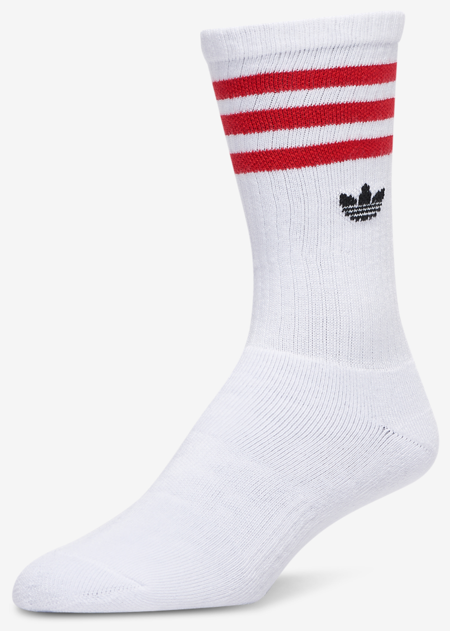 adidas Originals Trefoil Roller Crew Socks 6 Pack Image 2 of 7. Tap to open photo gallery.