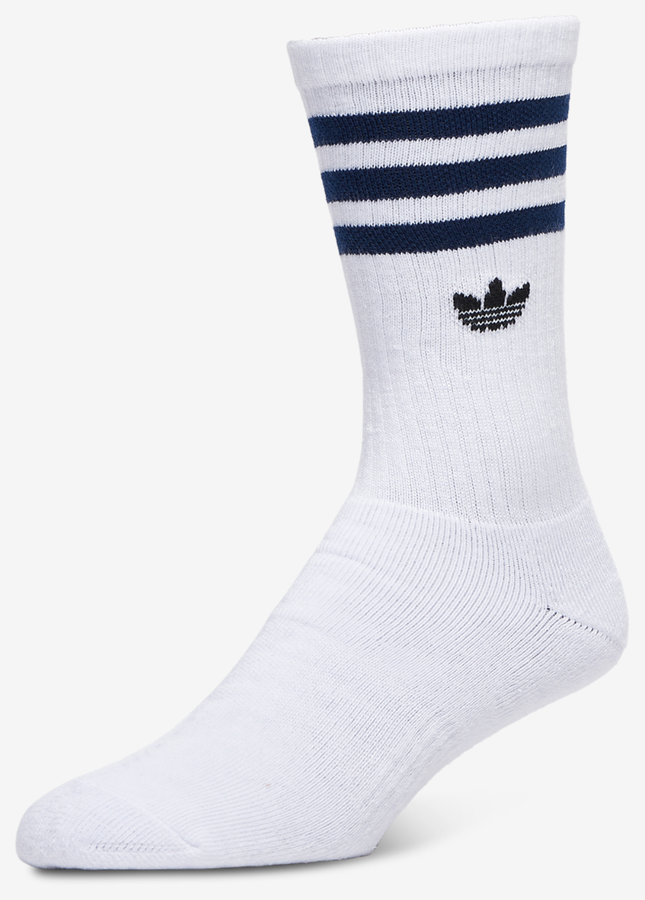 adidas Originals Trefoil Roller Crew Socks 6 Pack Image 4 of 7. Tap to open photo gallery.