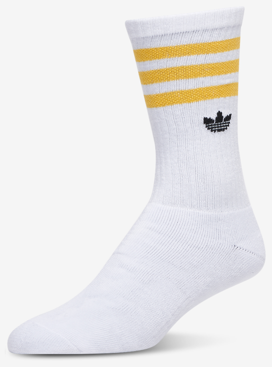 adidas Originals Trefoil Roller Crew Socks 6 Pack Image 5 of 7. Tap to open photo gallery.