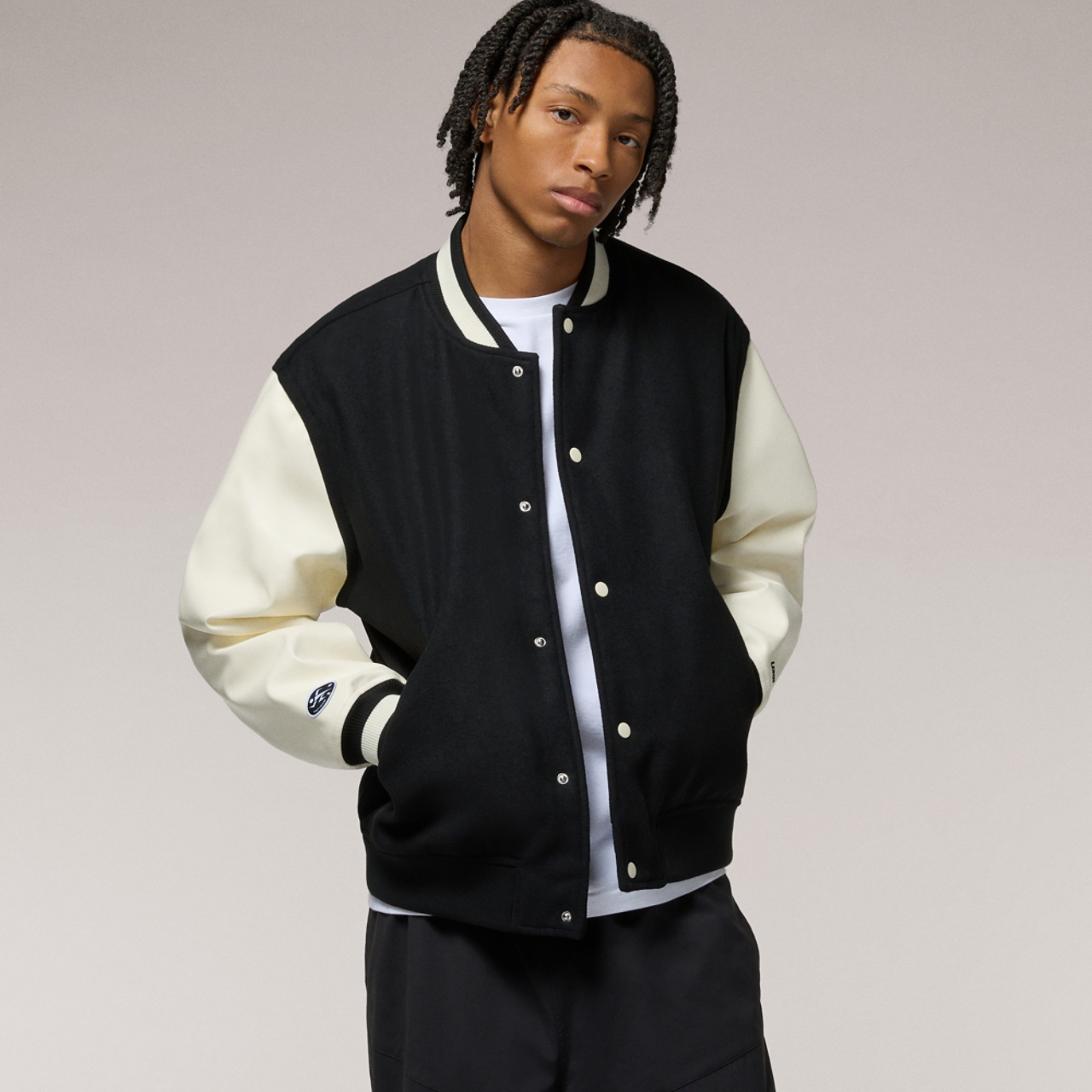 LCKR The Five One Two Varsity Jacket Image 1 of 6. Tap to open photo gallery.