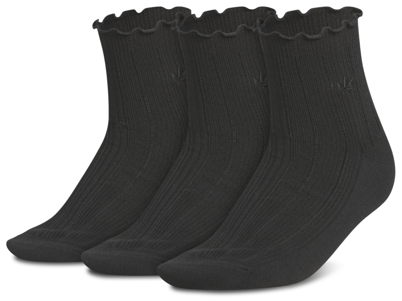 adidas Originals Ruffle Quarter Socks 3-Pack Champs Sports