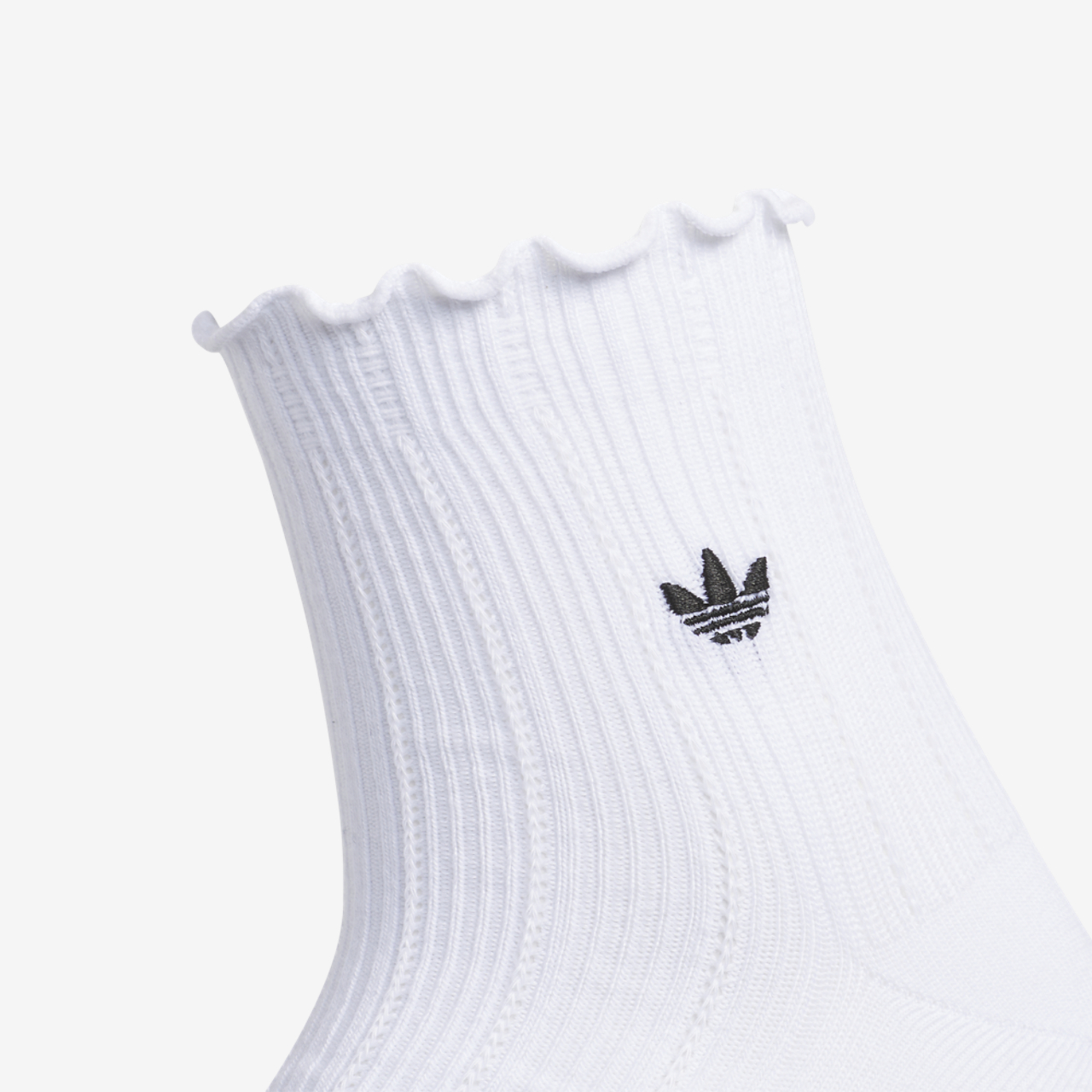 adidas Originals Ruffle Quarter Socks 3-Pack Image 2 of 10. Tap to open photo gallery.