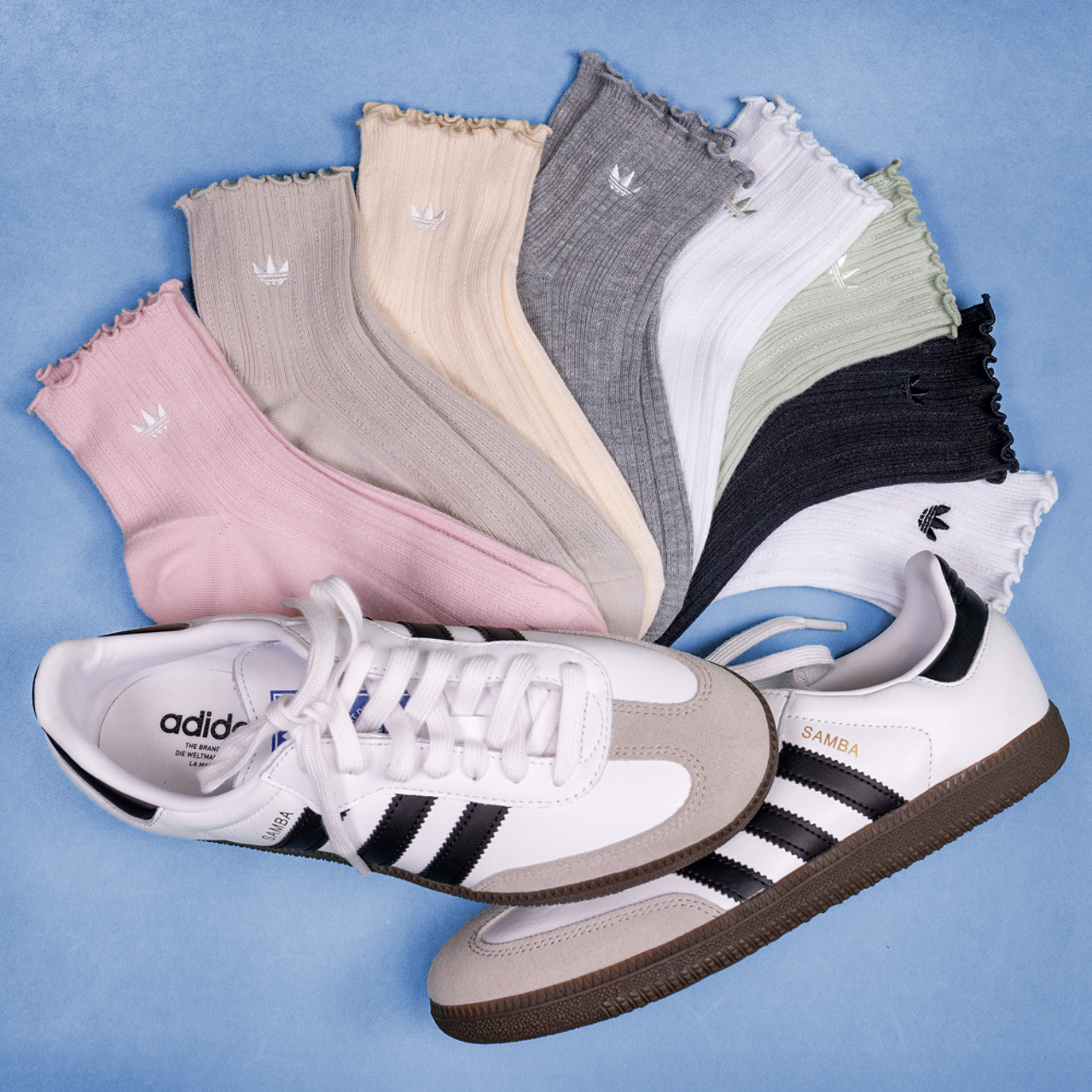 adidas Originals Ruffle Quarter Socks 3-Pack Image 10 of 10. Tap to open photo gallery.