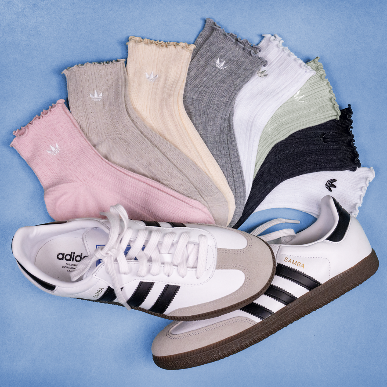 adidas Originals Ruffle Quarter Socks 3-Pack Image 10 of 10. Tap to open photo gallery.