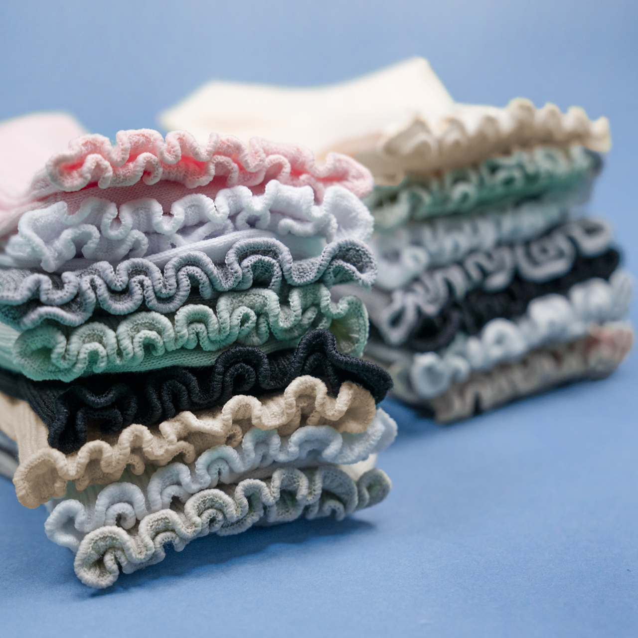 adidas Originals Ruffle Quarter Socks 3-Pack Image 8 of 11. Tap to open photo gallery.