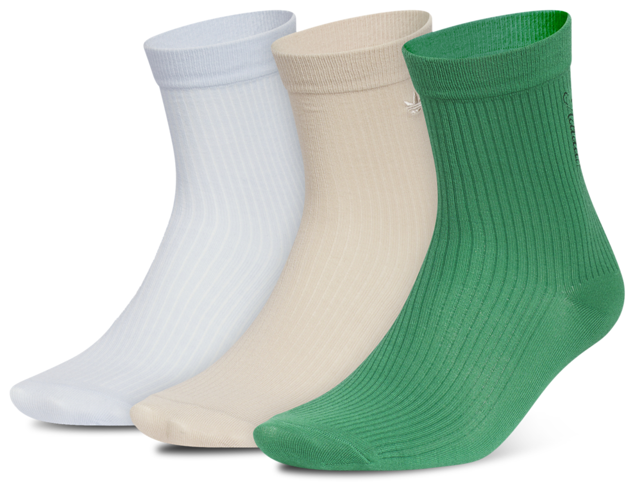 adidas Originals Embroidered Quarter Socks 3 Pack Image 1 of 4. Tap to open photo gallery.
