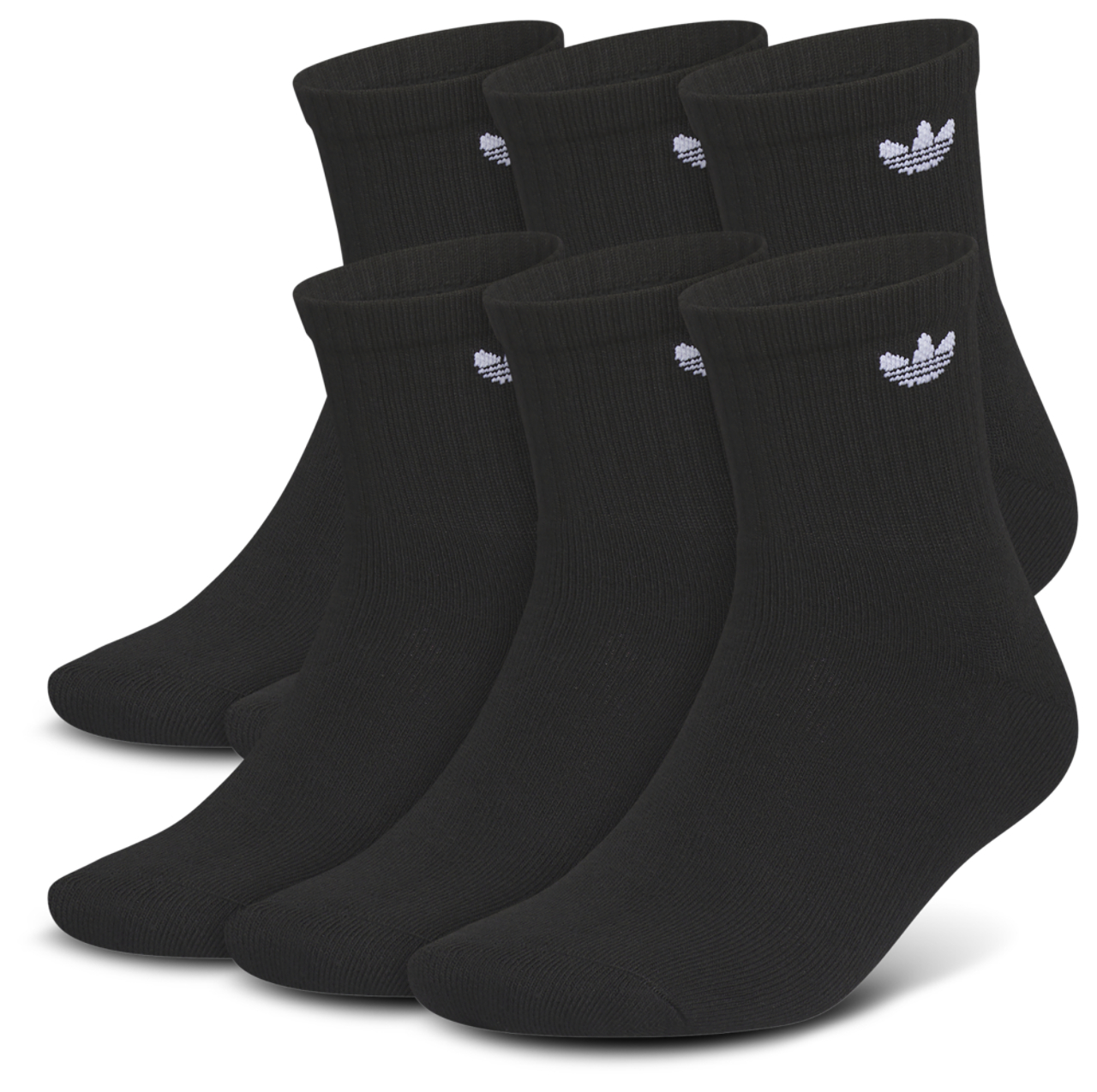 adidas Originals Trefoil 6 Pack Quarter Socks Image 1 of 1. Tap to open photo gallery.