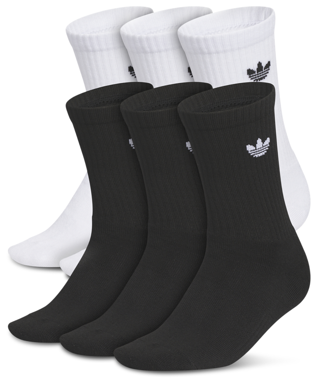 adidas Originals Trefoil 2.0 Crew Socks 6-Pack Image 1 of 1. Tap to open photo gallery.