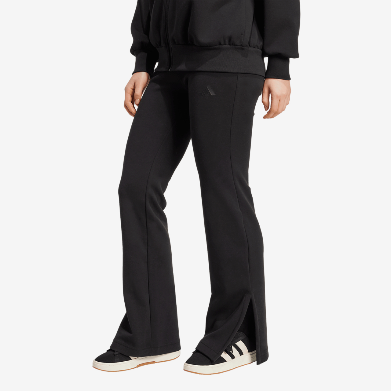 adidas Soft Lux Flared Pants Image 1 of 6. Tap to open photo gallery.
