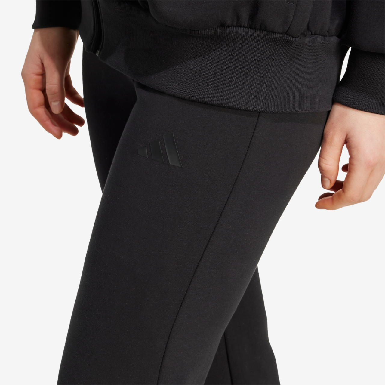 adidas Soft Lux Flared Pants Image 3 of 6. Tap to open photo gallery.