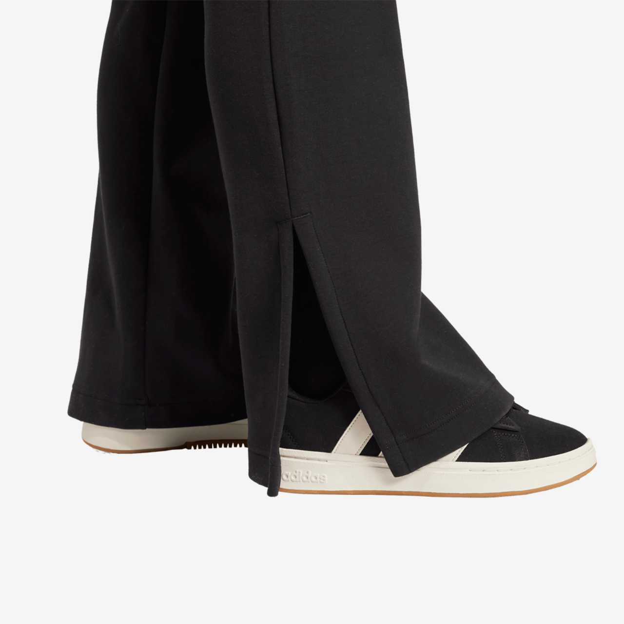 adidas Soft Lux Flared Pants Image 4 of 6. Tap to open photo gallery.