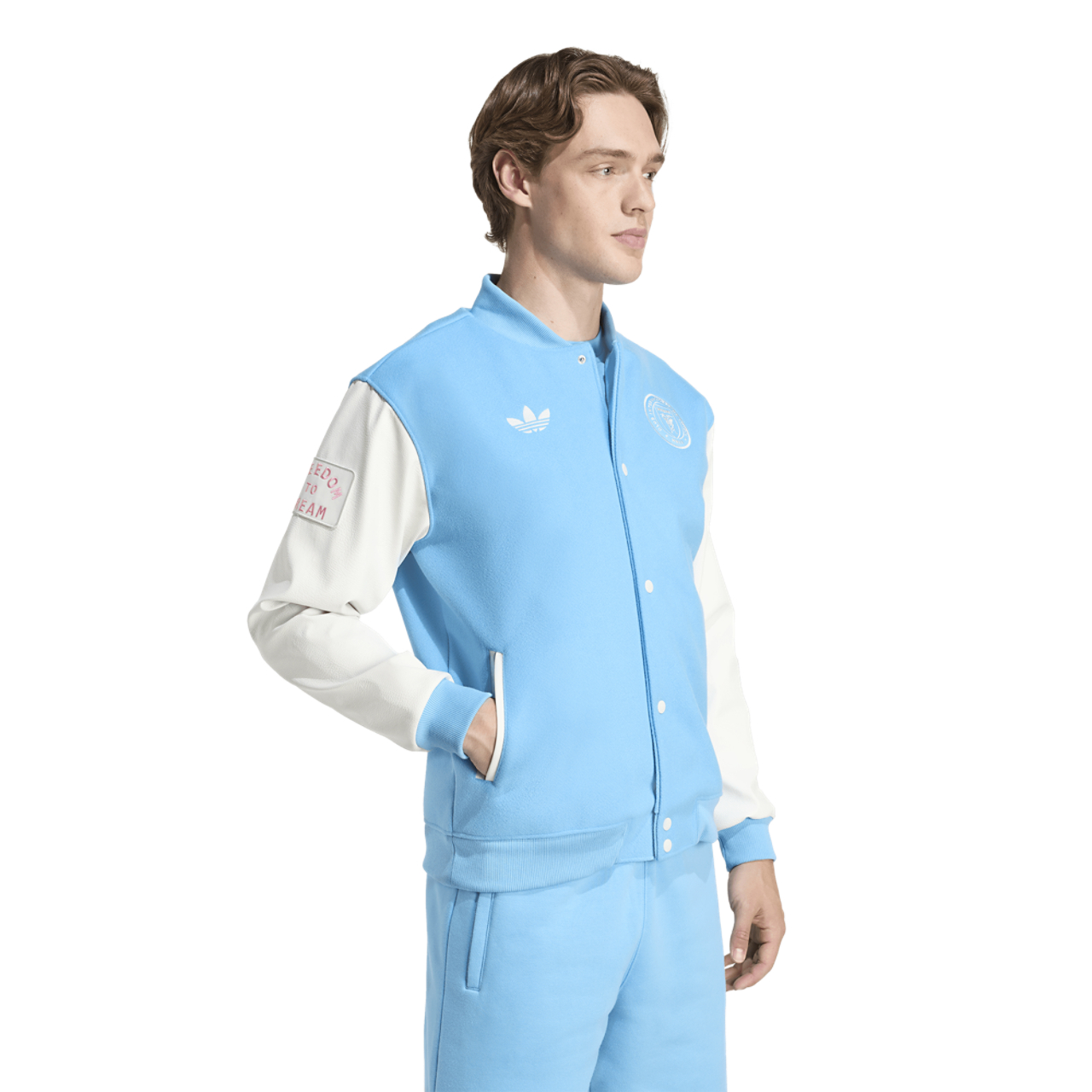 adidas Inter Miami FC OG Jacket Image 3 of 7. Tap to open photo gallery.