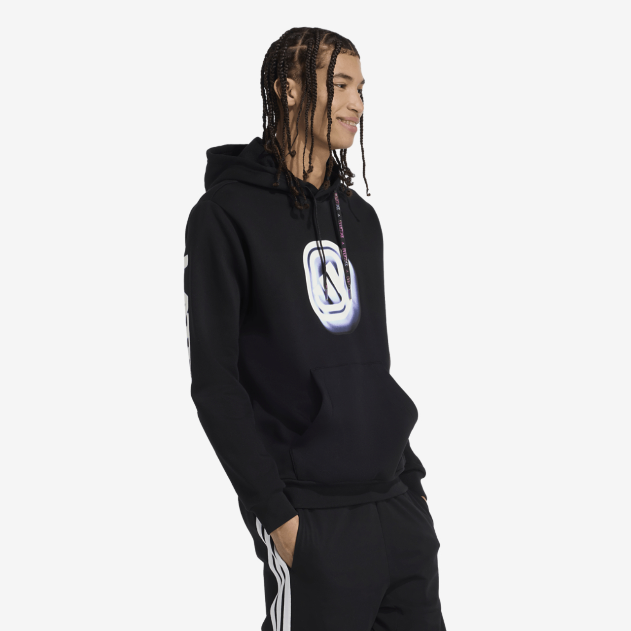 adidas Overtime Hoodie Image 3 of 5. Tap to open photo gallery.